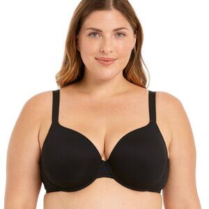 Lane Bryant Cacique Womens Bra T Shirt Size 40C Black Cotton Blend